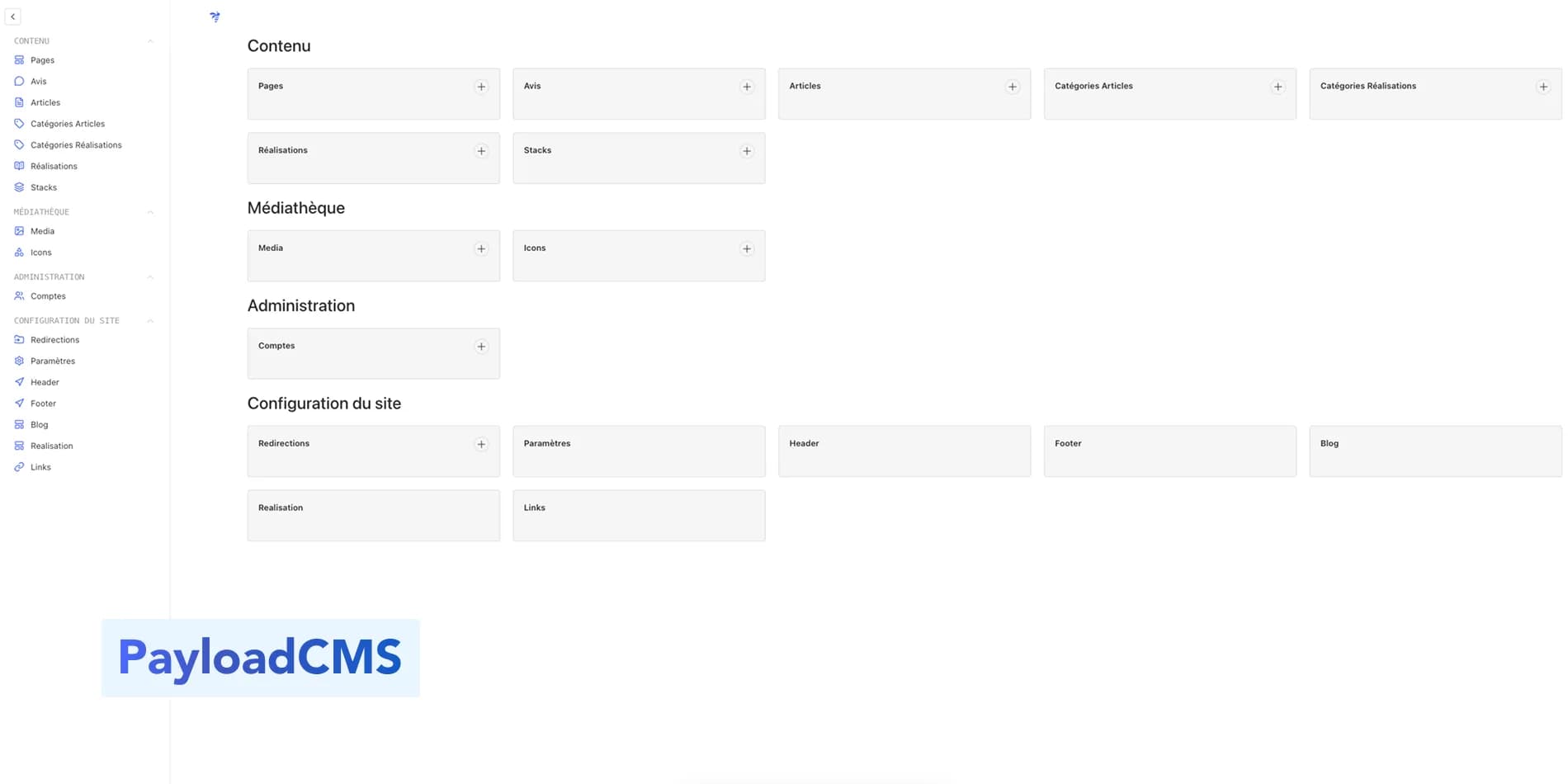Comparaison des interfaces administrateur PayloadCMS